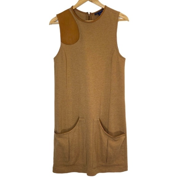 Ralph Lauren Dresses & Skirts - Ralph Lauren Sport tan houndstooth academia inspired sheath dress